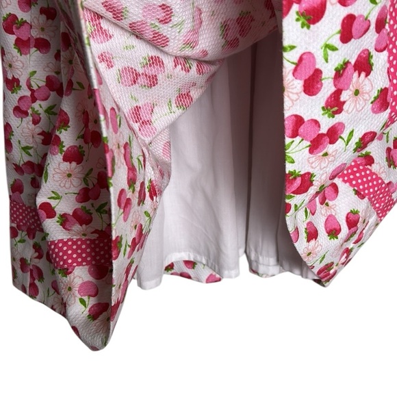 Sarah Louise kids formal dress,floral cherries,pageant,photo 
 sz 6? PTP 11.5 - Picture 9 of 16